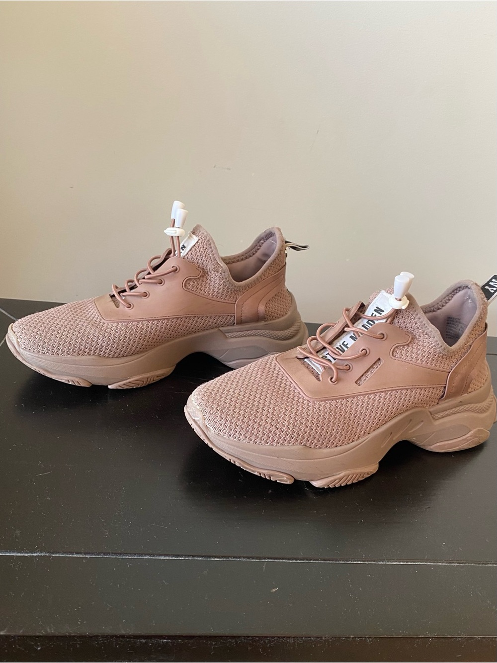 Steve Madden Women's Knit Sneakers in Mauve Taupe